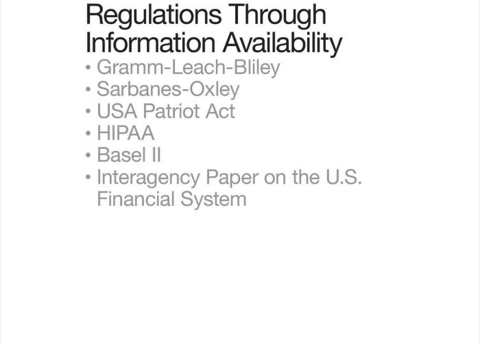 12 Complying with Financial Services Regulations Through Information Availability