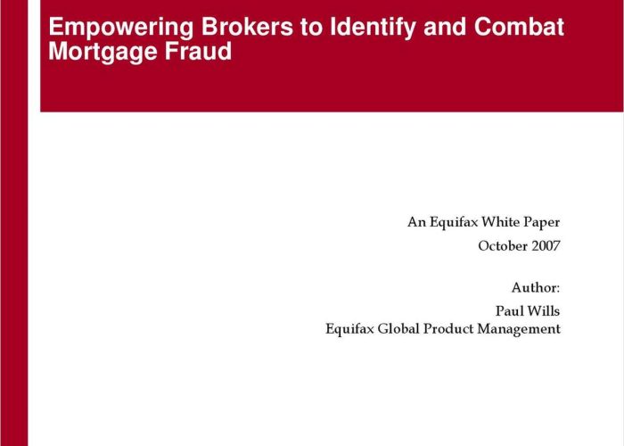 2 Empowering Brokers to Identify and Combat Mortgage Fraud