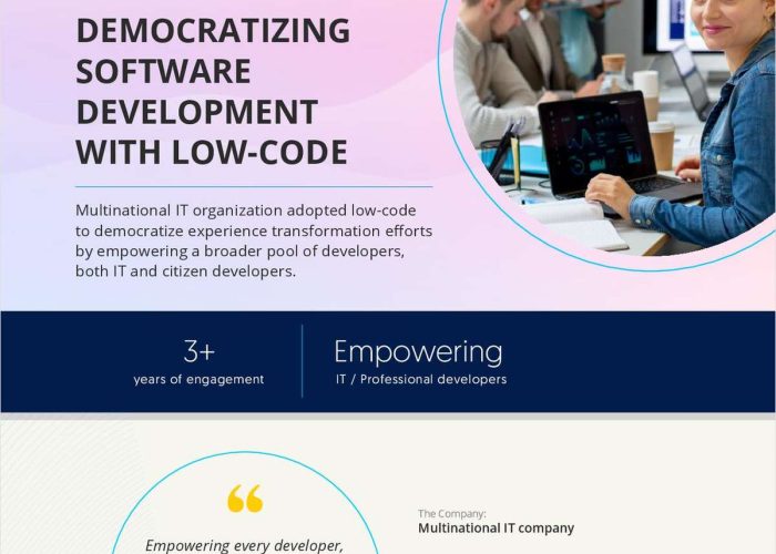 DEMOCRATIZING SOFTWARE DEVELOPMENT WITH LOW-CODE