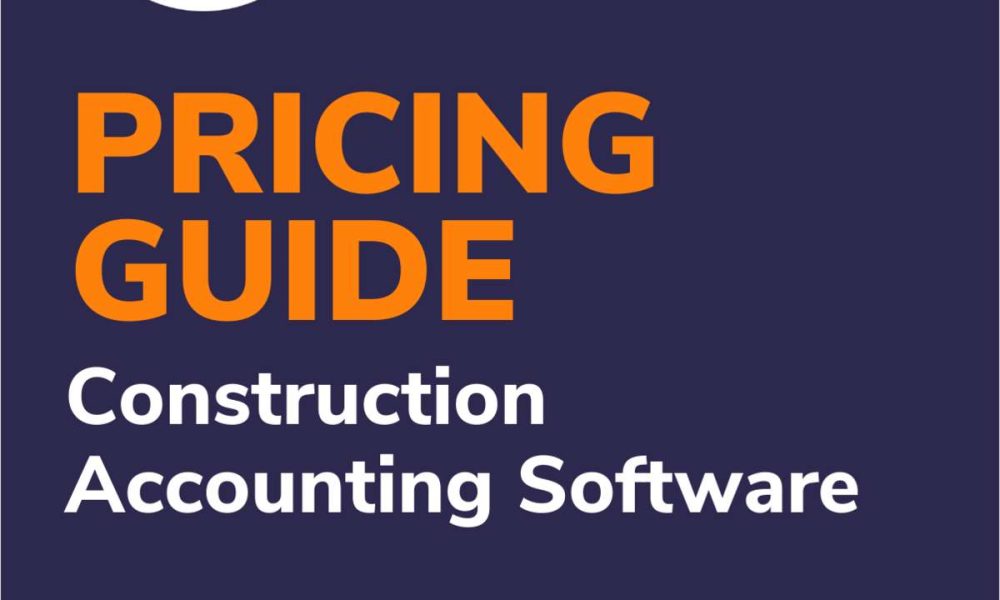 PRICING GUIDE CONSTRUCTION ACCOUNTING SOFTWARE