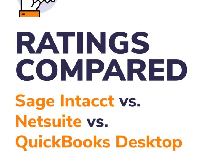 Sage Intacct vs. Netsuite vs. QuickBooks Desktop Enterprise Ratings, Compared.