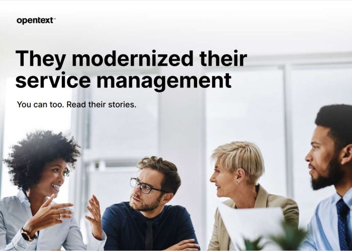 They modernized their service management