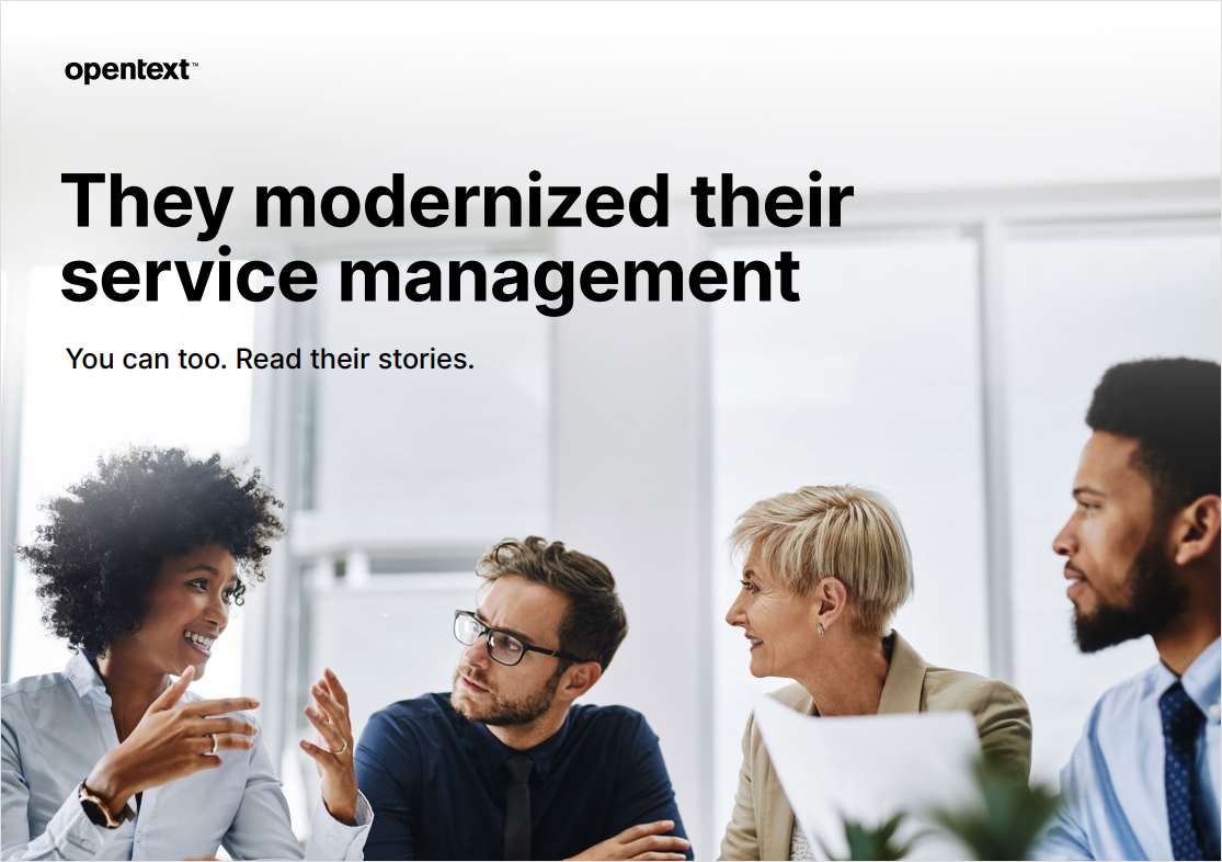 They modernized their service management