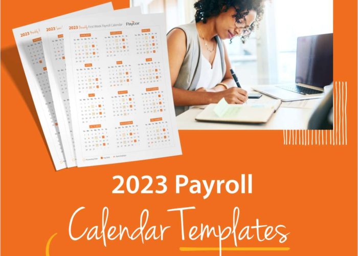 2023 Payroll Calendar Templates