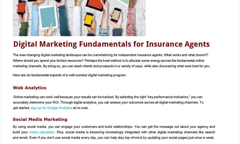 Digital Marketing Fundamentals for Insurance Agents