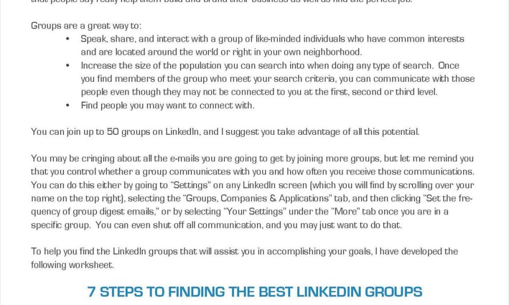 LinkedIn Groups Cash in on this powerful tool- 2