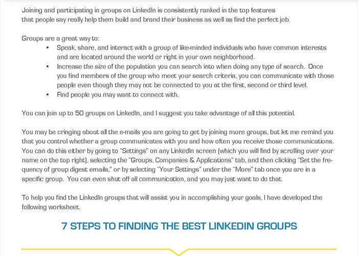 LinkedIn Groups Cash in on this powerful tool- 2