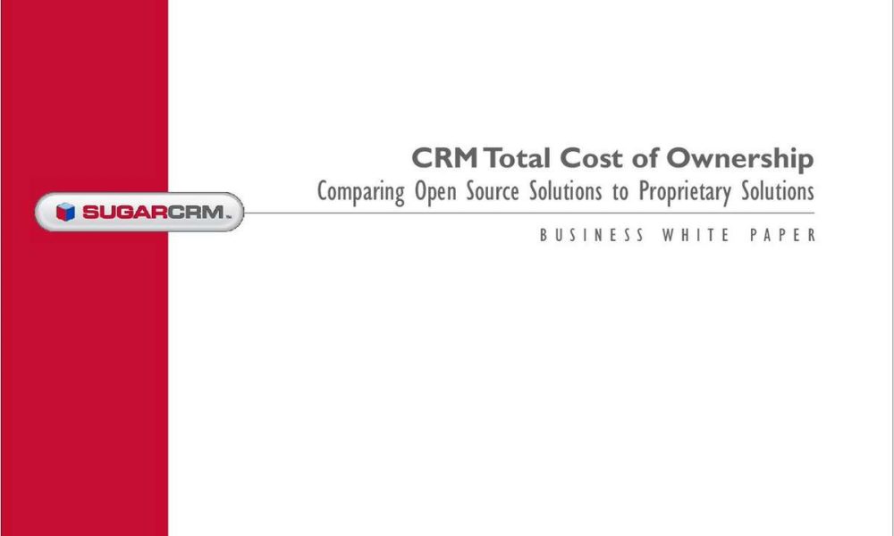 Report Analysis Lower TCO with 3rd Generation CRM