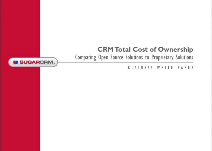 Report Analysis Lower TCO with 3rd Generation CRM