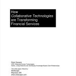 SiteScape - How Collaborative Technologies are Transforming Financial Services