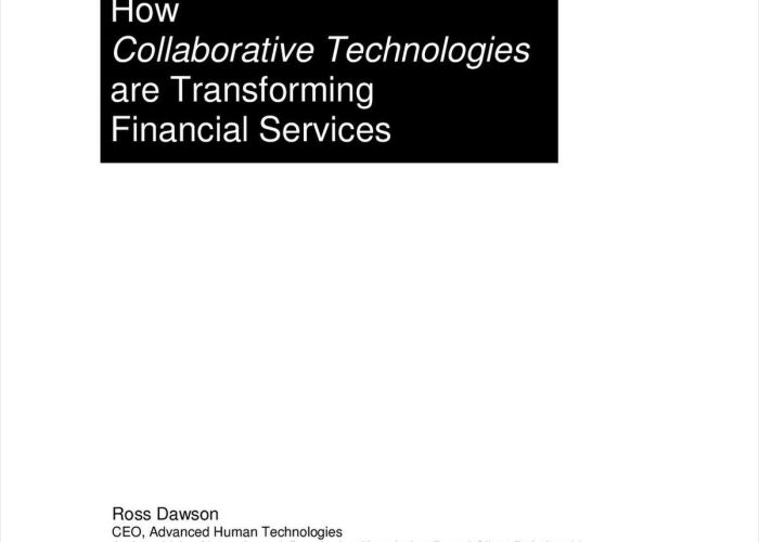 SiteScape - How Collaborative Technologies are Transforming Financial Services