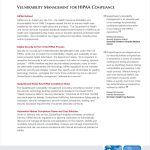 Vulnerability Management for HIPAA Compliance